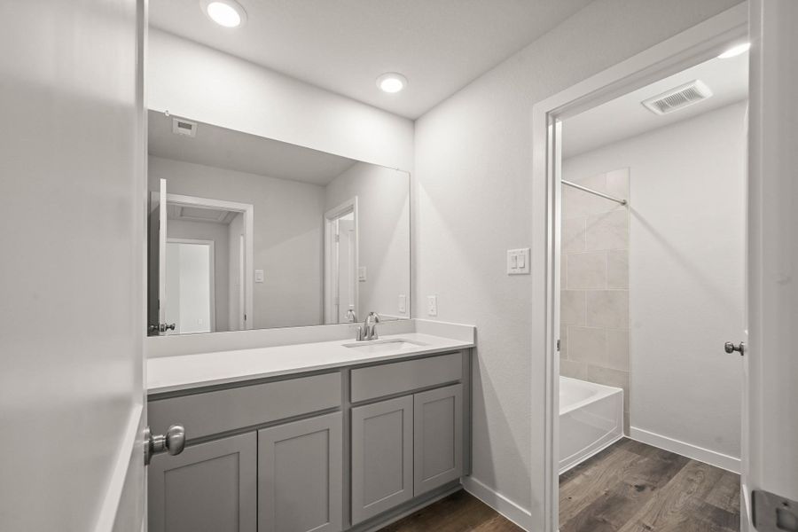 Furnished interior view inside a new home in Northpark South, Porter (Image 12). Furnished interior view inside a new home in Northpark South, Porter (Image 12).