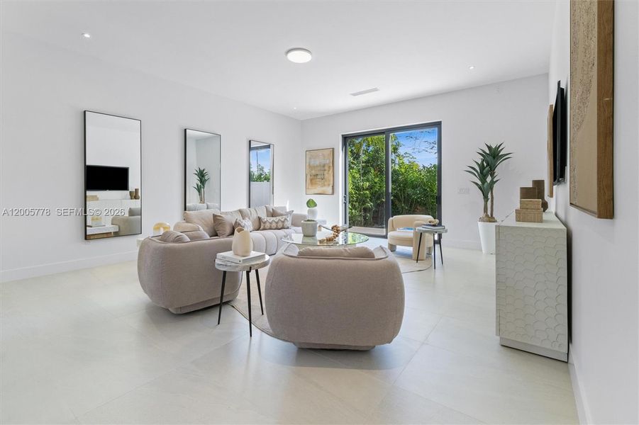 Furnished interior view inside a new home in , Miami (Image 6).