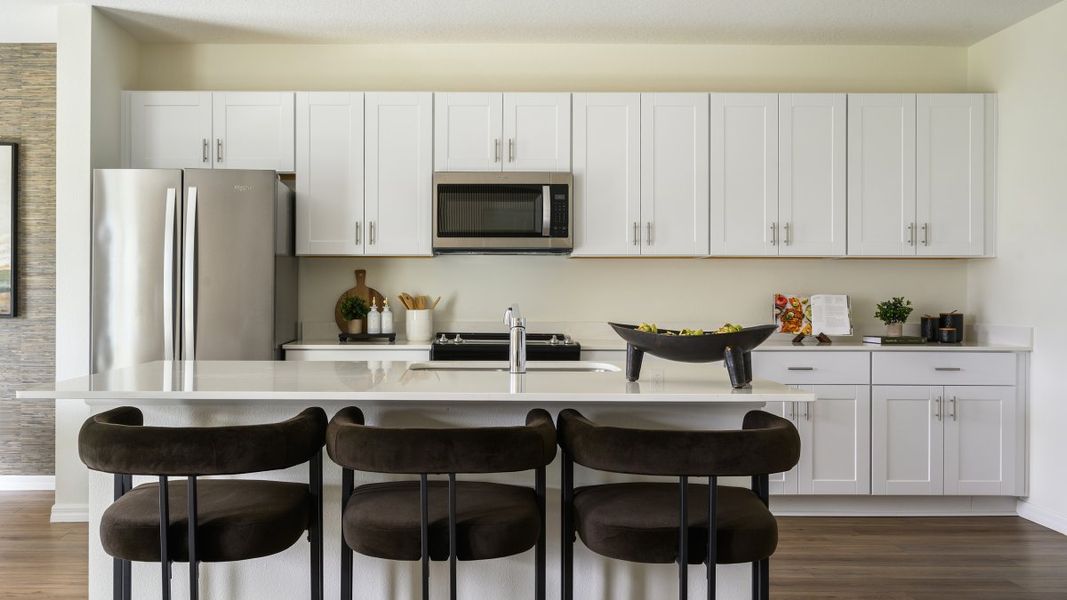 Representative furnished interior of a home built from the Azure by Casa Fresca Homes in Pasadena Woods, Dade City (Image 4).