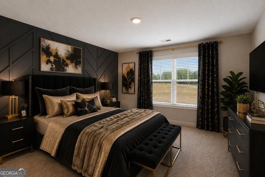 Furnished interior view inside a new home in The Fairways at Mirror Lake, Villa Rica (Image 34).