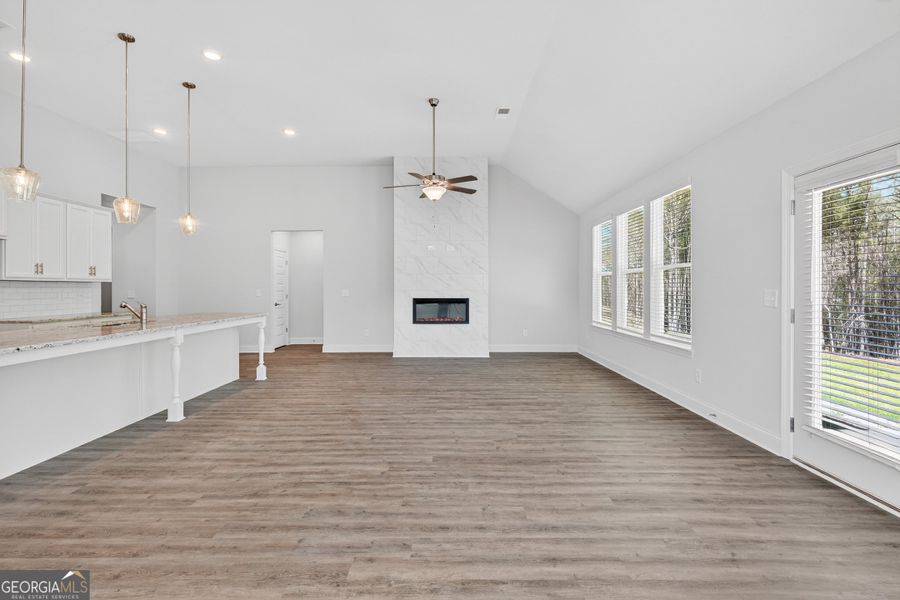 Spacious, unfurnished interior of a new home in Stone Brooke, Gray (Image 16).