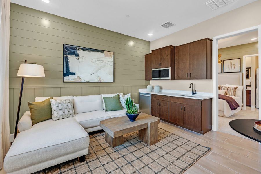 Representative furnished interior of a home built from the Hibiscus by Mattamy Homes in Tavira at Twin Peaks, Oro Valley (Image 28).