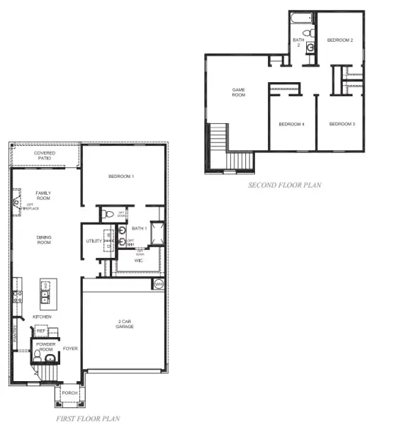 2D floor plan layout of this home in Terra Vista, Lubbock, TX (Image 3).