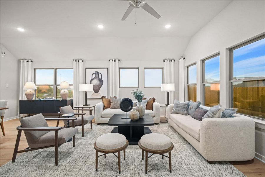 Furnished interior view inside a new home in Prairie Winds, Hutto (Image 32). Furnished interior view inside a new home in Prairie Winds, Hutto (Image 32).