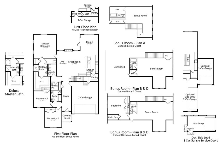 2D floor plan layout of this home in Central Estates, Summerville, SC (Image 4).