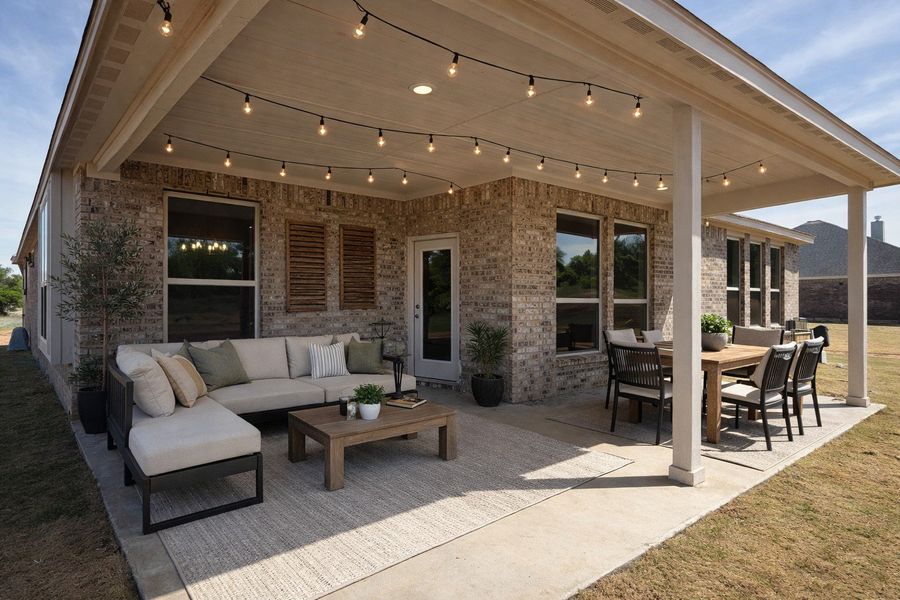 Exterior details and patio area of a home in Terra Vista Estates, Springtown (Image 4).