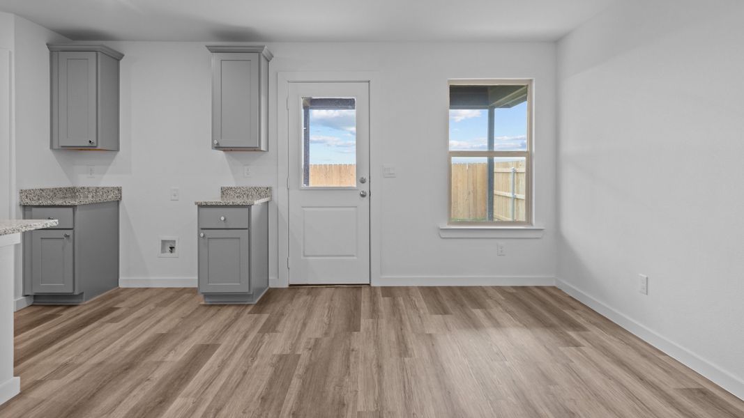 Representative unfurnished interior of a home built from the The Nova by D.R. Horton in Terra Vista, Lubbock (Image 9). Representative unfurnished interior of a home built from the The Nova by D.R. Horton in Terra Vista, Lubbock (Image 9).