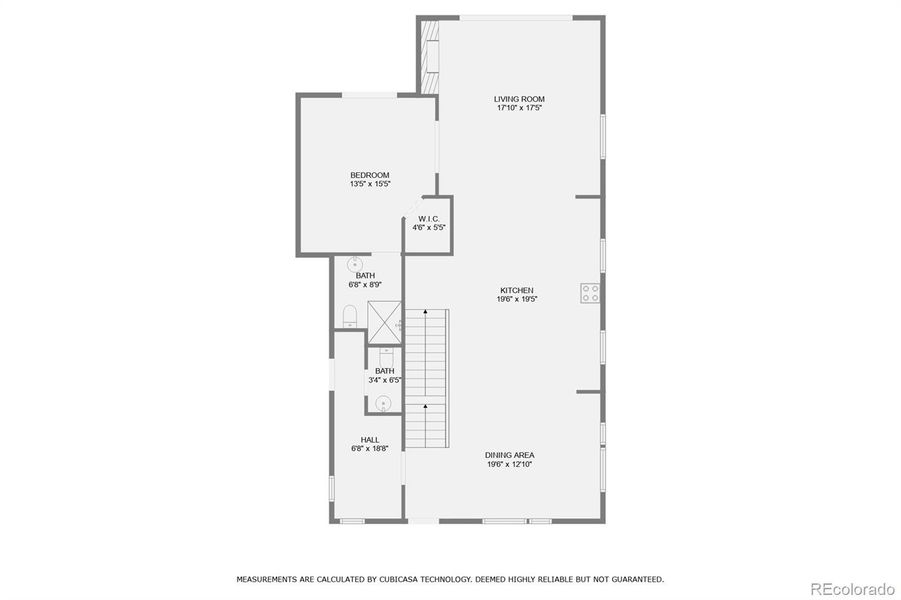 2D floor plan layout of this home in , Denver, CO (Image 7).