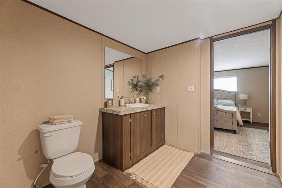 Furnished interior view inside a new home in , Sunset (Image 32).