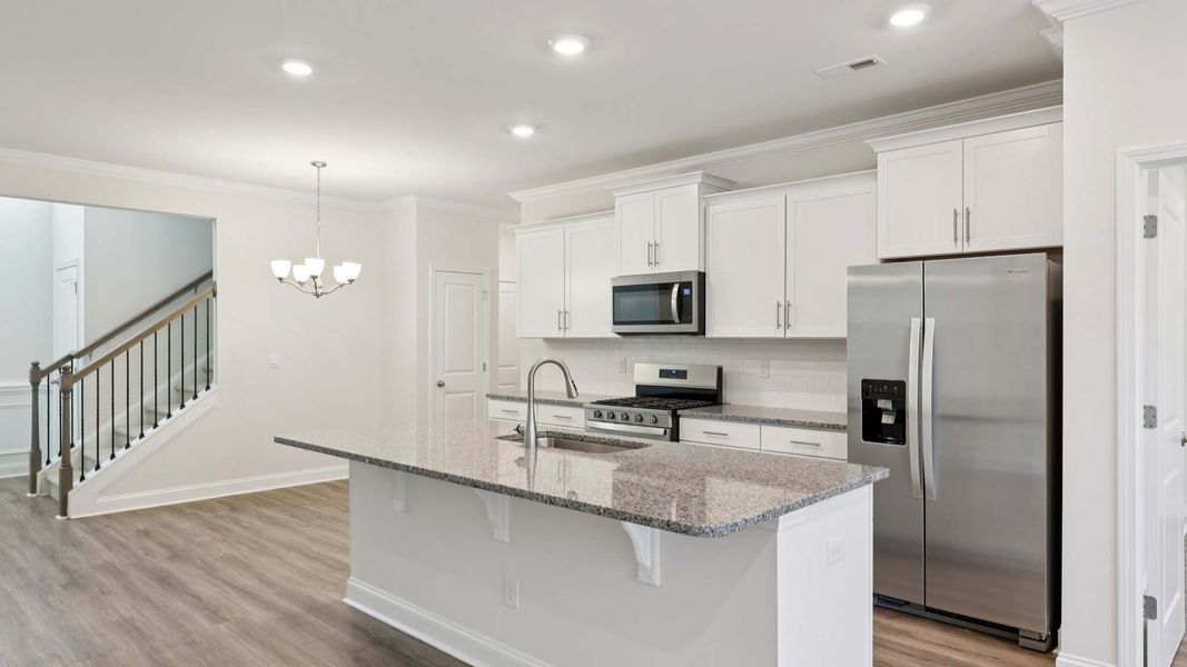 Furnished interior view inside a new home in Blackstone Bay Townhomes, Sherrills Ford (Image 37).