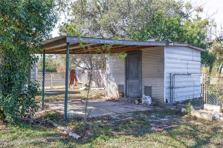 View of outdoor structure