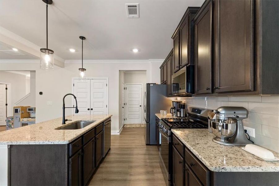 Furnished interior view inside a new home in Crofton Place Enclave, Snellville (Image 5).