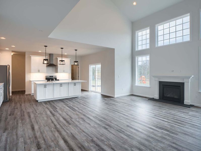 Family Room and Standard Kitchen W/ Upgrades