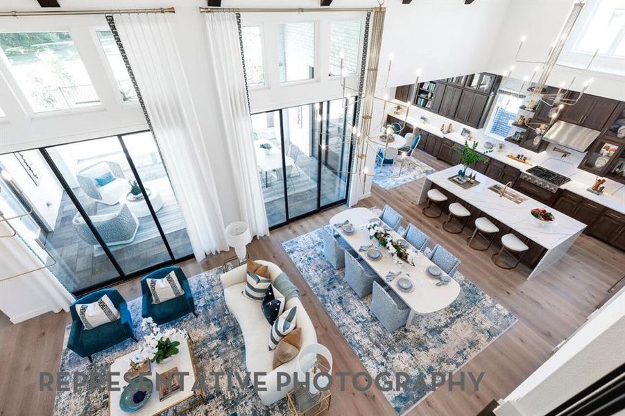 Furnished interior view inside a new home in Mosaic, Celina (Image 23).