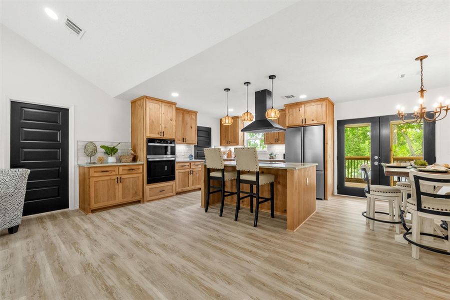 Furnished interior view inside a new home in , Point Blank (Image 16).