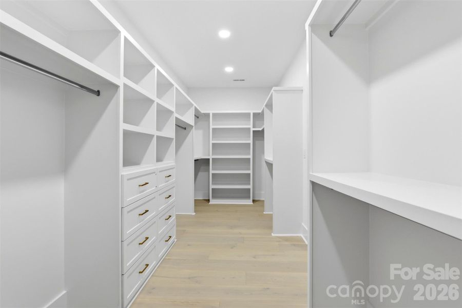 Primary closet