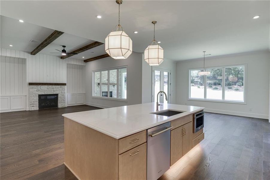 Furnished interior view inside a new home in , Buford (Image 12).