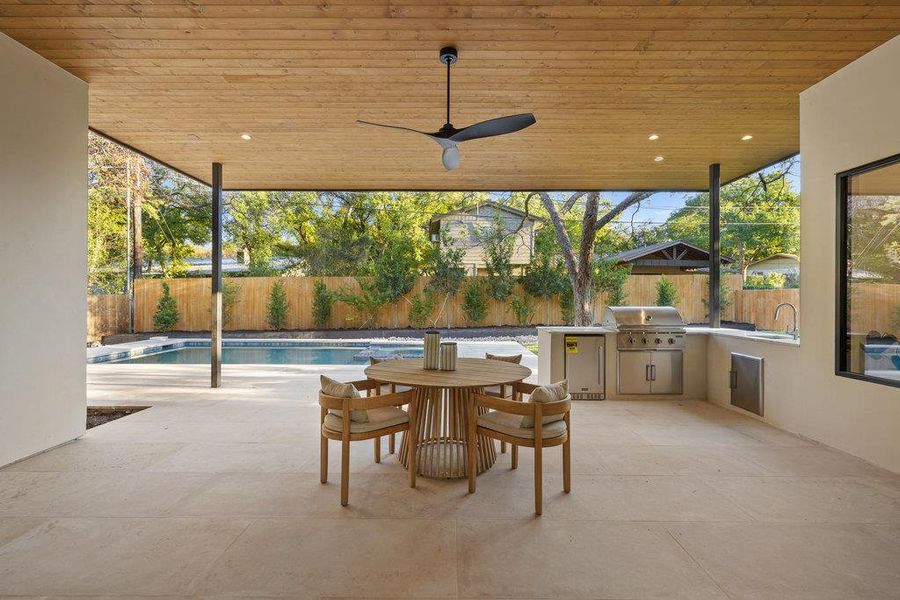 Exterior details and patio area of a home in , Austin (Image 25).