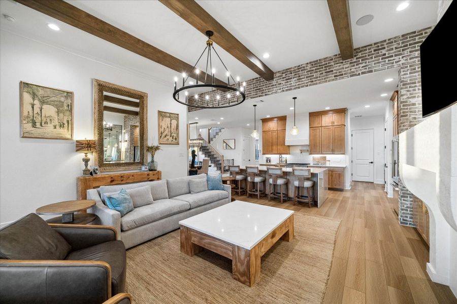 Furnished interior view inside a new home in , Katy (Image 14).