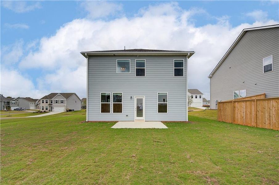 Exterior details and patio area of a home in Chapel Hill, Newnan (Image 3).