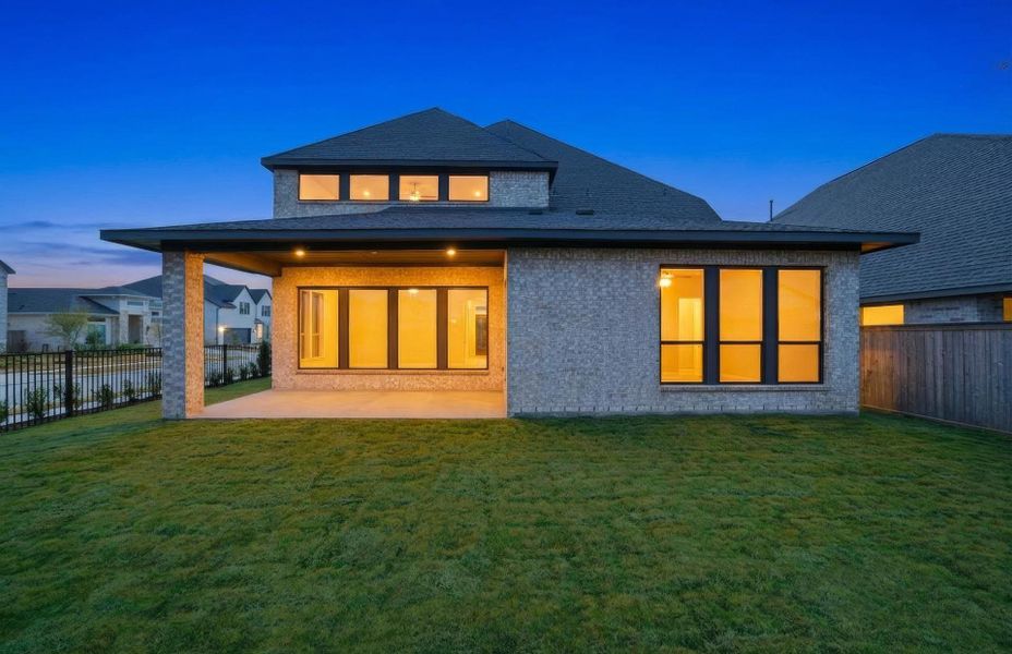 Exterior details and patio area of a home in Bridgeland 50', Cypress (Image 23).