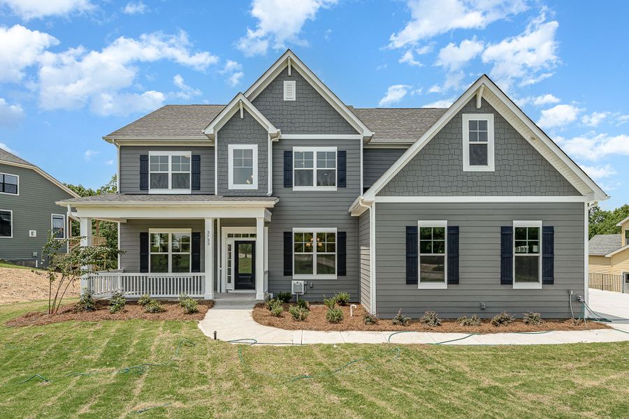 Representative exterior photo of a completed home built from the Harvard by Greybrook Homes in Shepherds Trace, Clover, SC (Image 29). Representative exterior photo of a completed home built from the Harvard by Greybrook Homes in Shepherds Trace, Clover, SC (Image 29).