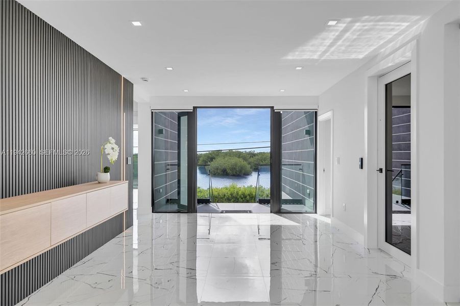 Furnished interior view inside a new home in , Key Largo (Image 9).