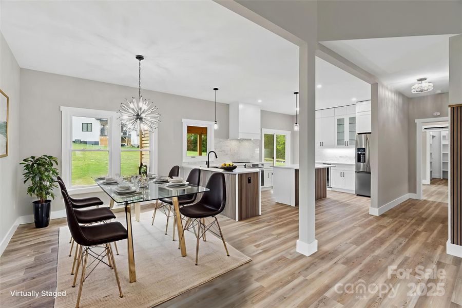 Furnished interior view inside a new home in , Asheville (Image 27).