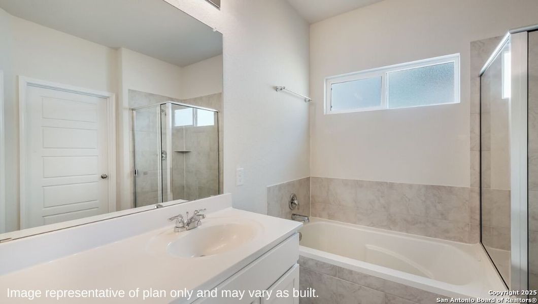Furnished interior view inside a new home in Brookstone Creek, San Antonio (Image 8).