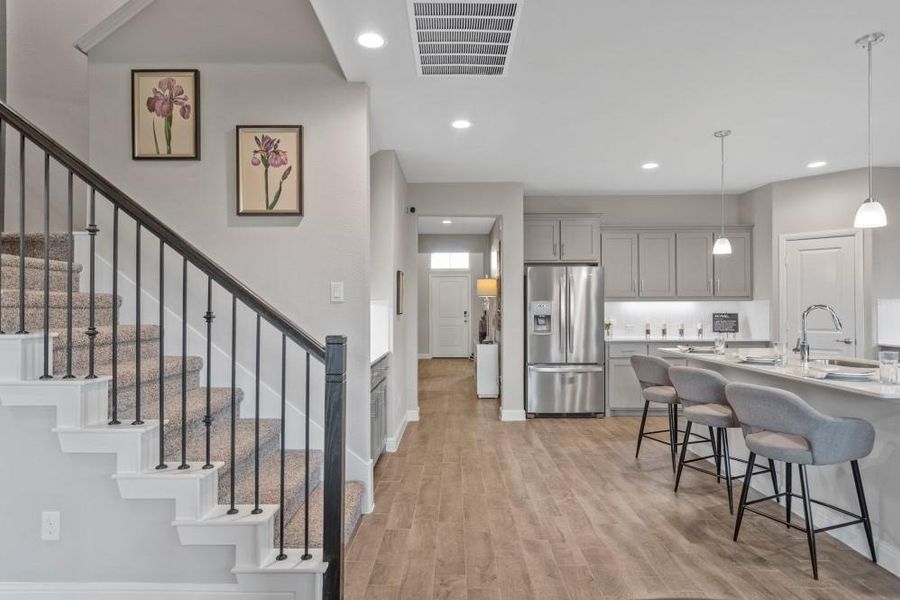 Furnished interior view inside a new home in Bluestem, Rhome (Image 31).