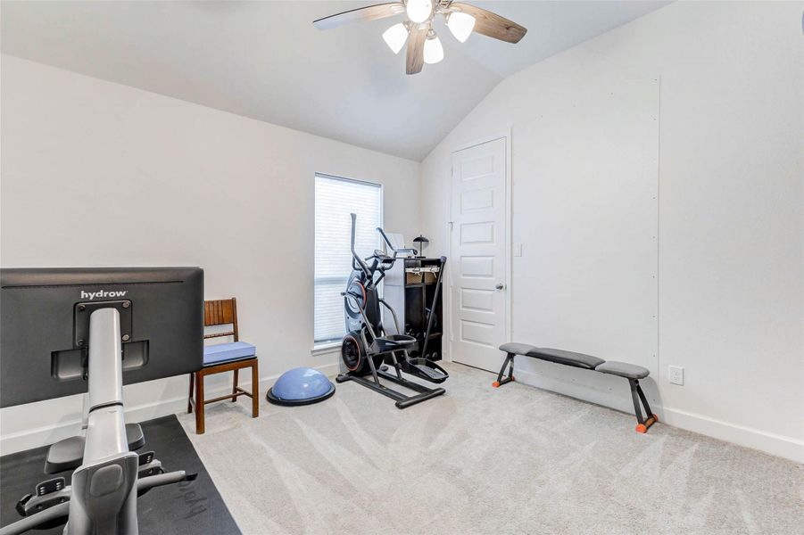 Furnished interior view inside a new home in Cross Creek West 55', Fulshear (Image 36).