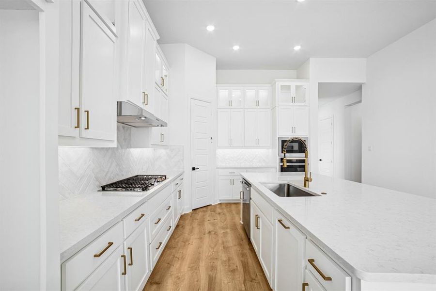 Furnished interior view inside a new home in Pecan Square - Gardens, Northlake (Image 4). Furnished interior view inside a new home in Pecan Square - Gardens, Northlake (Image 4).