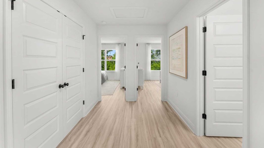 Spacious, unfurnished interior of a new home in Colonial East, Panama City Beach (Image 22). Spacious, unfurnished interior of a new home in Colonial East, Panama City Beach (Image 22).