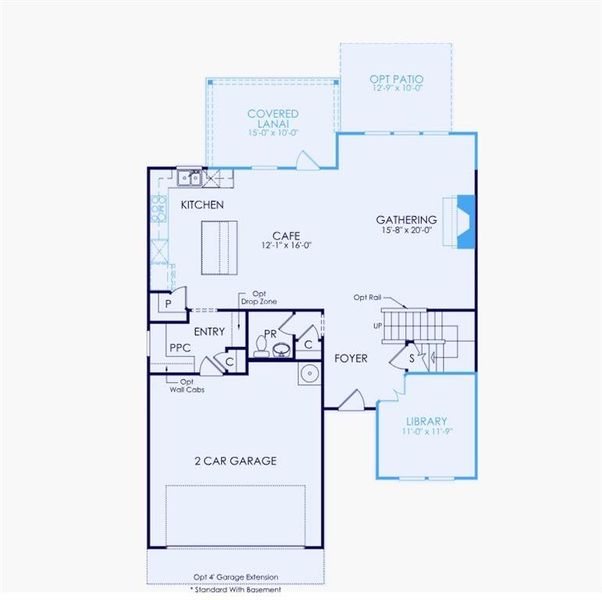 2D floor plan layout of this home in Hunters Creek, Flowery Branch, GA (Image 4). 2D floor plan layout of this home in Hunters Creek, Flowery Branch, GA (Image 4).