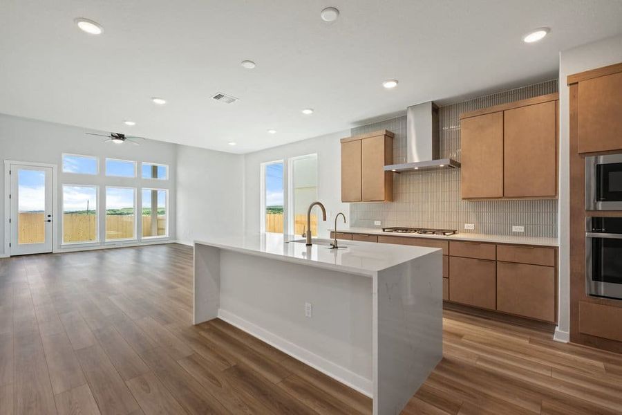 Furnished interior view inside a new home in Terrace Collection At Turner's Crossing, Buda (Image 12).