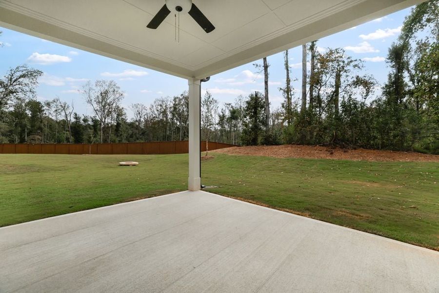 Exterior details and patio area of a home in Kennison Creek, Cumming (Image 2). Exterior details and patio area of a home in Kennison Creek, Cumming (Image 2).