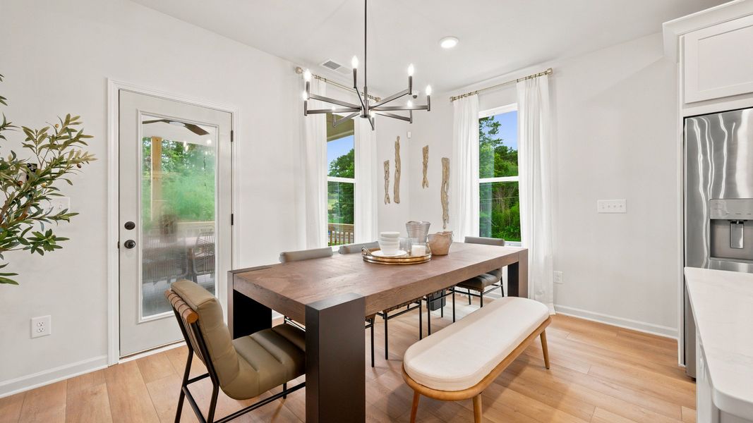 Representative furnished interior of a home built from the Rosemary II by DRB Homes in Everson, Snellville (Image 10).