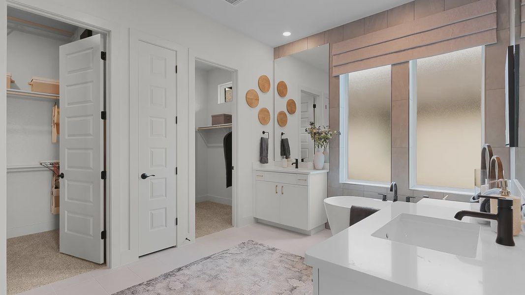 Representative furnished interior of a home built from the Malani by Chesmar Homes in Berry Creek Highlands, Georgetown (Image 35).