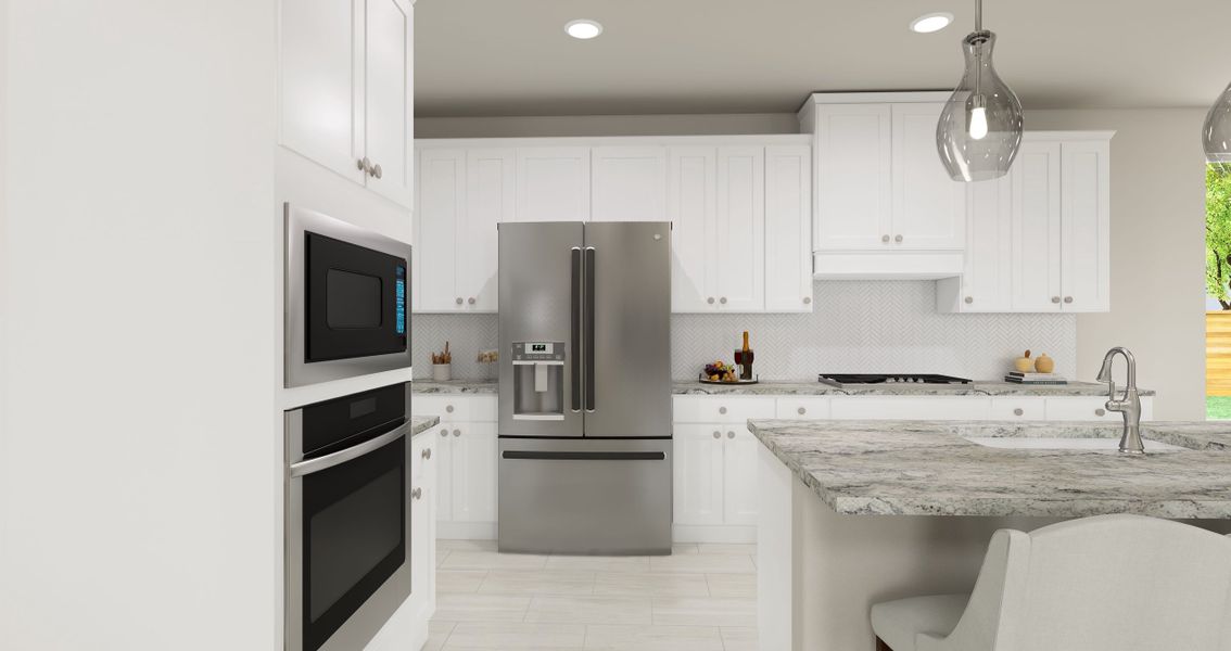 Furnished interior view inside a new home in Painted Tree, McKinney (Image 4).