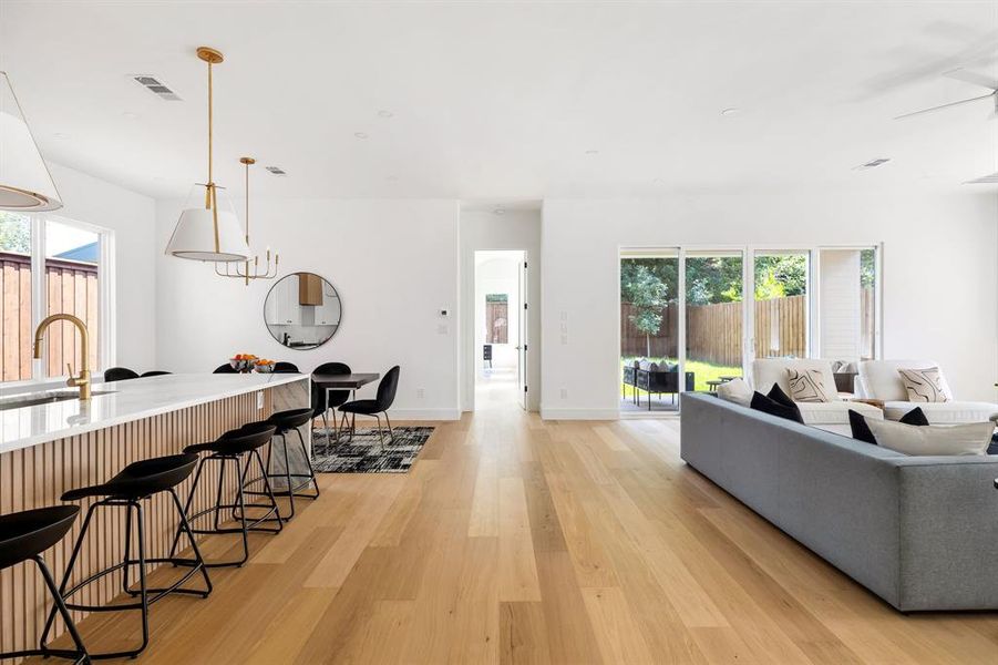 Furnished interior view inside a new home in , Dallas (Image 26).