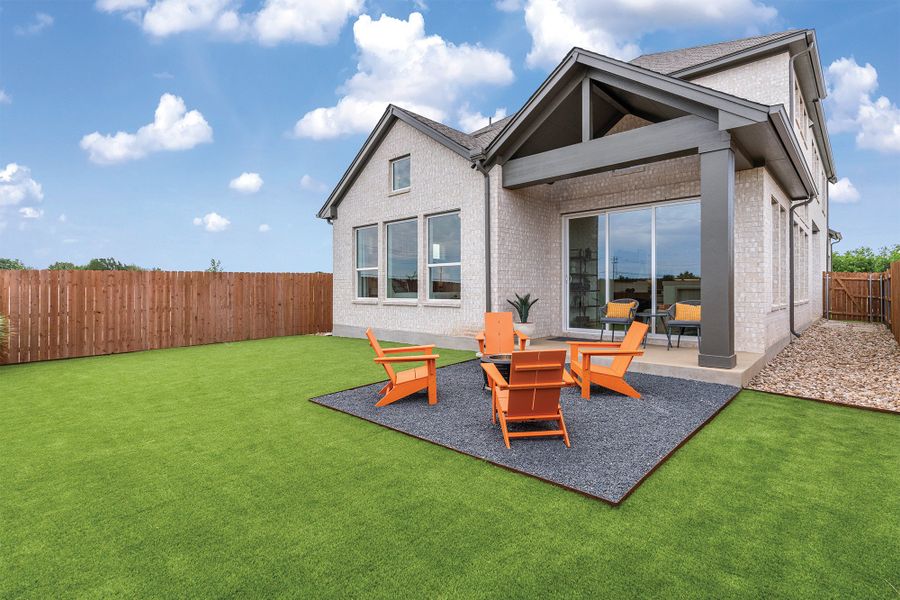 Representative exterior details of a home built from the The Cartwell by David Weekley Homes in South Brook, Leander (Image 3). Representative exterior details of a home built from the The Cartwell by David Weekley Homes in South Brook, Leander (Image 3).