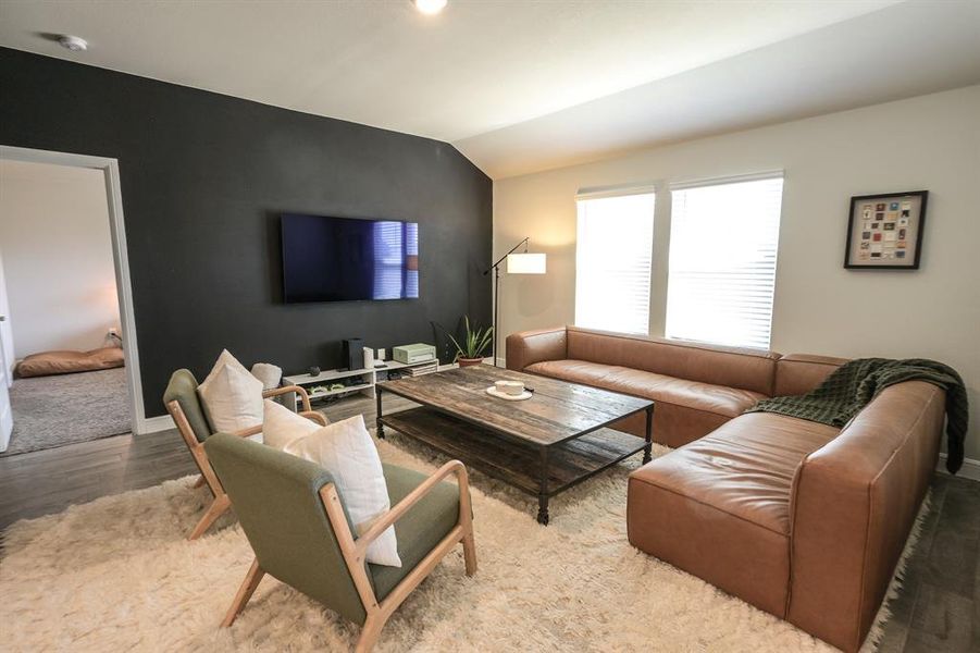 Living area with Feature Wall