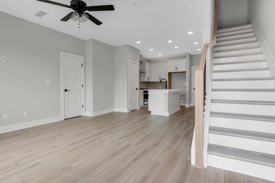 Spacious, unfurnished interior of a new home in Echo Park, Suwanee (Image 11). Spacious, unfurnished interior of a new home in Echo Park, Suwanee (Image 11).