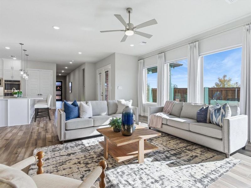 Living Room Showing-Off the Lighting from the Beautiful Windows