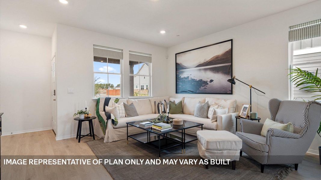 Furnished interior view inside a new home in Avery Centre, Round Rock (Image 5).