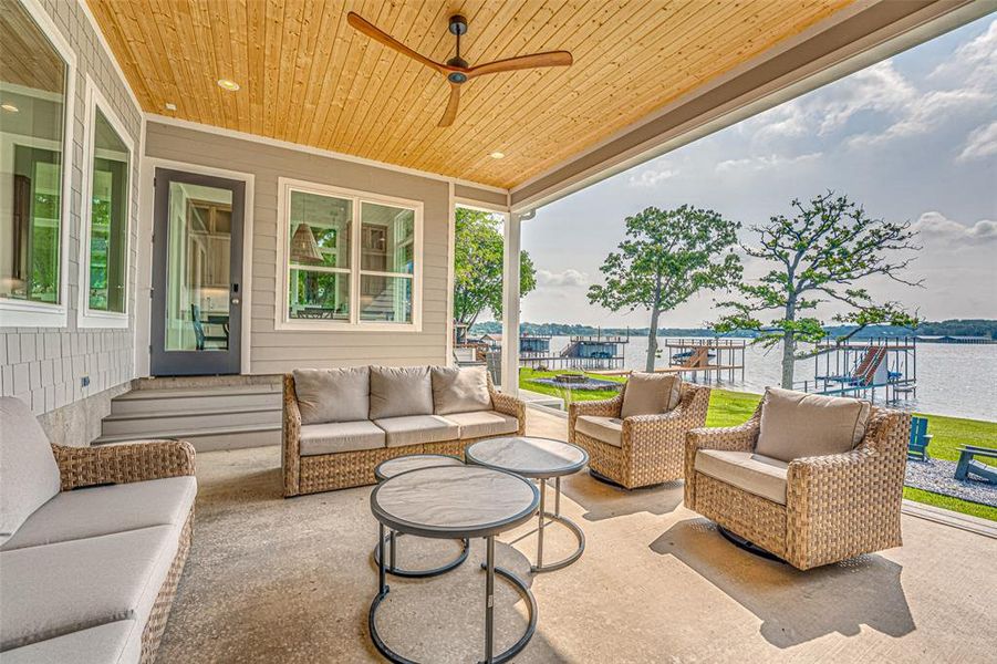 Exterior details and patio area of a home in , Eustace (Image 27).