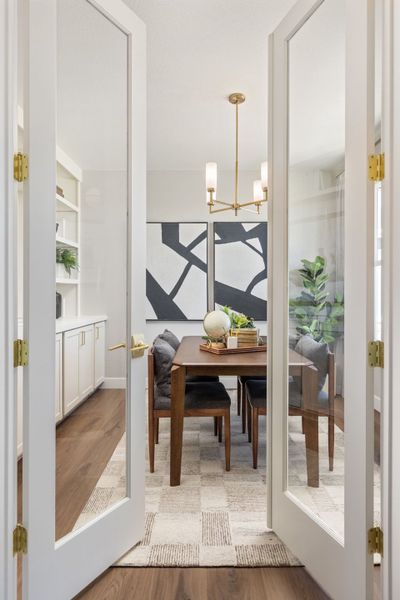 Plan C405 - Representative Photo - Home Office featuring French Doors Plan C405 - Representative Photo - Home Office featuring French Doors