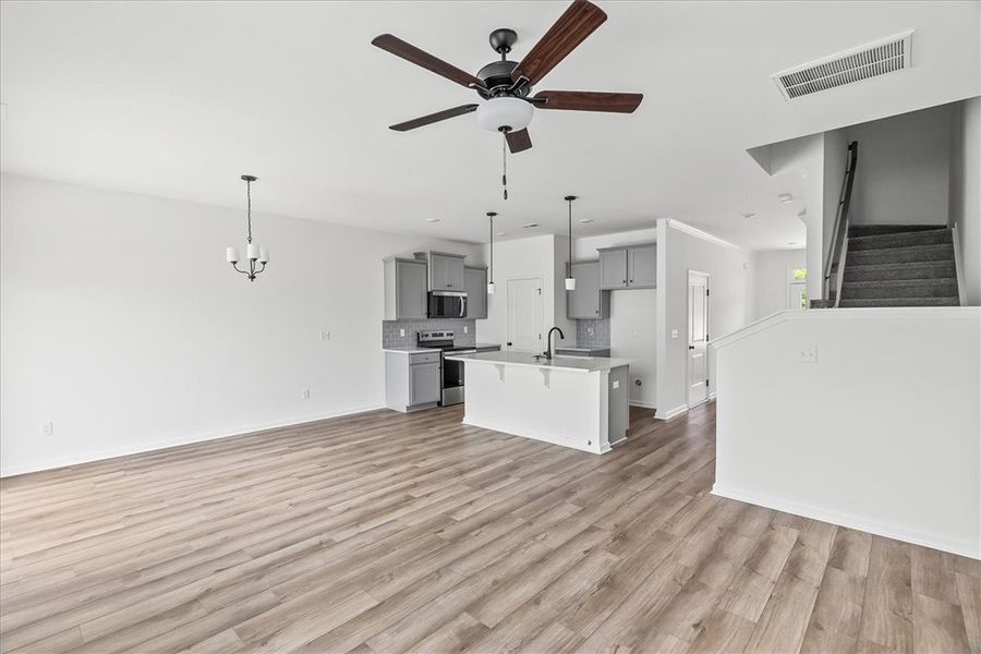 Spacious, unfurnished interior of a new home in Meece Townhomes, Easley (Image 12). Spacious, unfurnished interior of a new home in Meece Townhomes, Easley (Image 12).