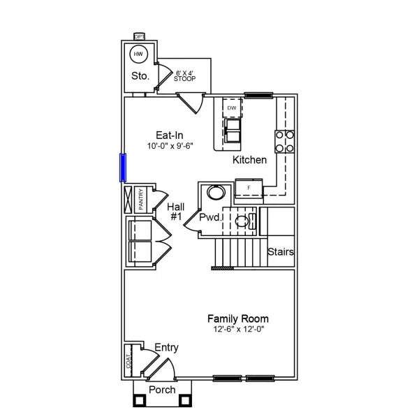 2D floor plan layout of this home in Haynes Park, Columbia, SC (Image 2).