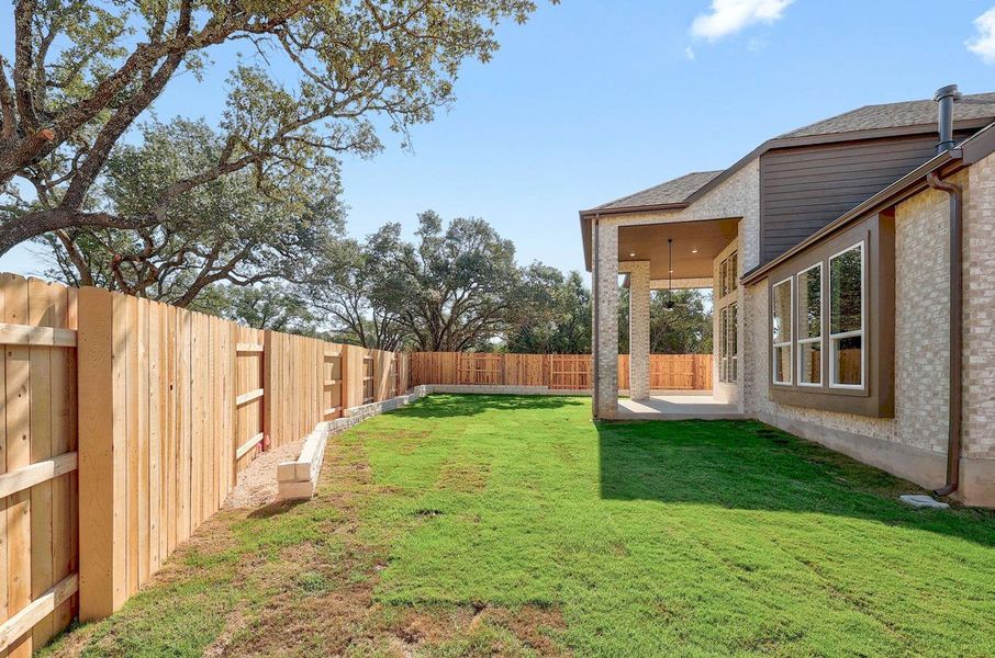 Exterior details and patio area of a home in Parkside On The River: 60ft. lots, Georgetown (Image 3).
